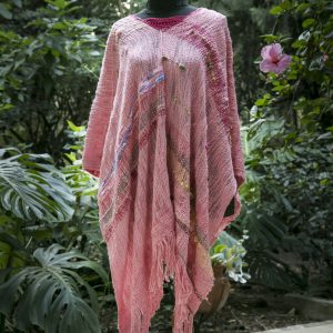 Poncho Rosa China.