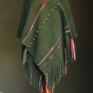 Ruana Poncho Verde.